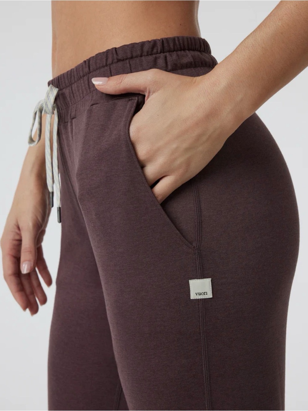 Vuori Performance Jogger Heathered Maroon/Plum Medium EUC